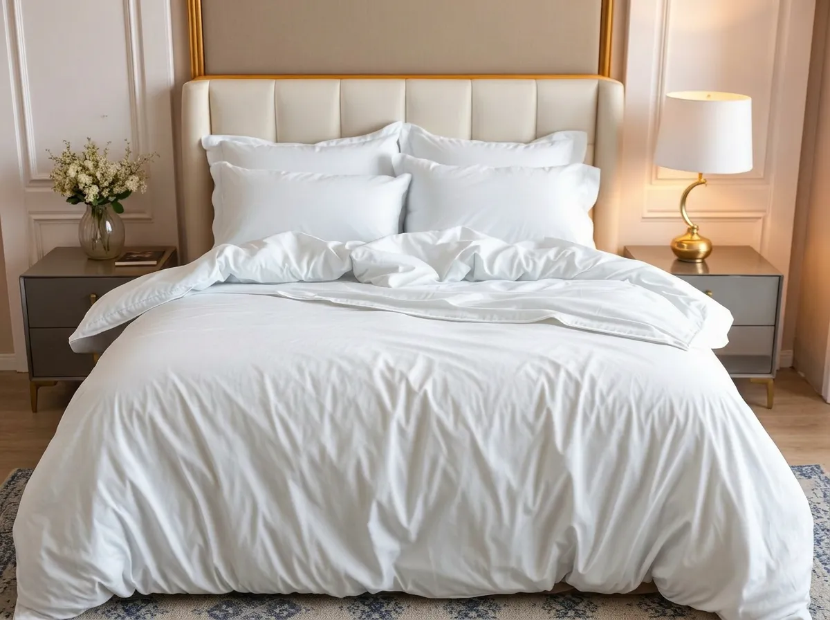 Duvet Covers — Hotel-grade sateen stripe & jacquard sets.